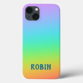 Aangepaste regenbooggradiënt Case-Mate iPhone case (Achterkant)