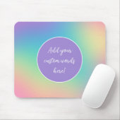Aangepaste regenbooggradiënt muismat (Met muis)