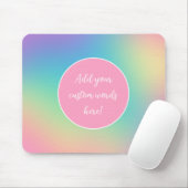 Aangepaste regenbooggradiënt muismat (Met muis)
