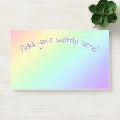 Aangepaste regenbooggradiënt post-it® notes (Kantoor)