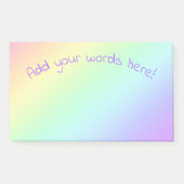 Aangepaste regenbooggradiënt post-it® notes (Voorkant)