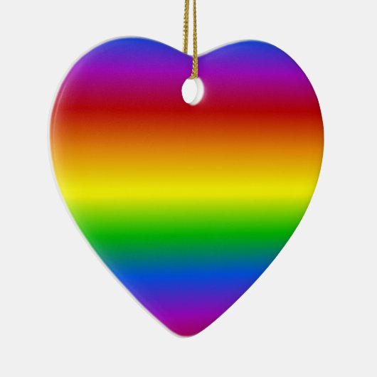 aangepaste regenboogkleuren keramisch ornament (Rechts)