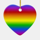 aangepaste regenboogkleuren keramisch ornament (Voorkant)