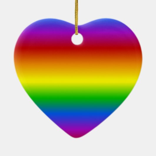 aangepaste regenboogkleuren keramisch ornament (Achterkant)