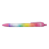 Aangepaste regenboogkleuren Sjabloon Modern ontwer Zwarte Inkt Pen (Bovenkant)