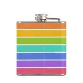 Aangepaste regenboogkleurenkolf heupfles (Achterkant)