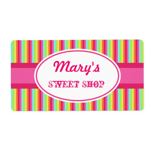 Aangepaste regenbooglabels etiket (Voorkant)