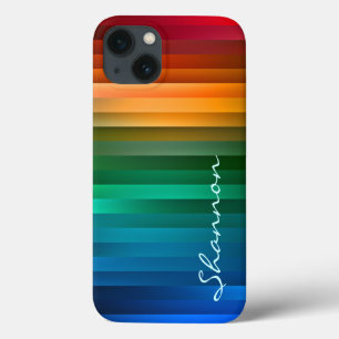 Aangepaste regenbooglintstripe robuuste iPhone 6 h Case-Mate iPhone Case