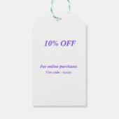 Aangepaste regenboogpromo-illustraties Cadeau-Labe Cadeaulabel (Achterkant)