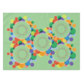 Aangepaste regenboogspots tafelkleed (Voorkant (Horizontaal))