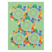 Aangepaste regenboogspots tafelkleed (Voorkant)