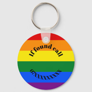 Aangepaste regenboogtoetsen - Design2 Sleutelhanger