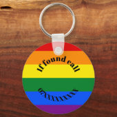 Aangepaste regenboogtoetsen - Design2 Sleutelhanger (Voorkant)