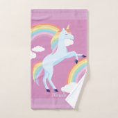 Aangepaste regenboogUnicorn Handdoek (Handdoek)