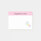 Aangepaste regenboogUnicorn Post-it® Notes (Voorkant)