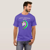 Aangepaste regenboogUnicorn T-shirt (Voorkant volledig)