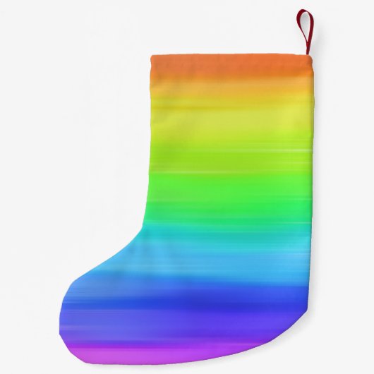 Aangepaste regenboogWaterverf Kleine Kerstsok (Achterkant)