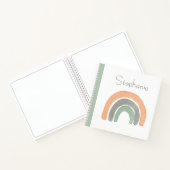 Aangepaste regenboogWaterverf Moderne schets Notitieboek (Binnen)