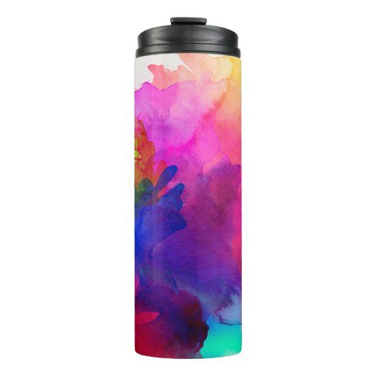 Aangepaste regenboogWaterverf Thermosbeker (Voorkant)