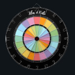 Aangepaste regenboogwielpositiviteit LGBT pastelkl Dartbord<br><div class="desc">Aangepaste regenboogwielpositiviteit LGBT pastelkleuren</div>