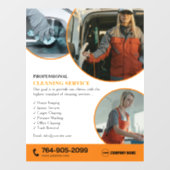 Aangepaste reinigingsservices Raamfolie Raamsticker (Vel)