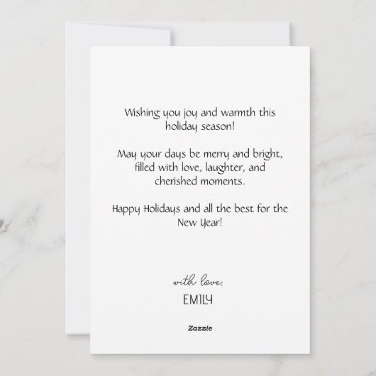 Aangepaste Reis Foto Raster Vakantiekaart Feestdagenkaart (Achterkant)