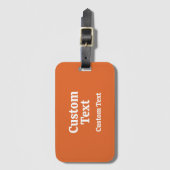 Aangepaste reis-ID Bagagelabel (Voorkant (verticaal))
