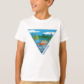 Aangepaste reis langs de weg naar de berg t-shirt (Voorkant)