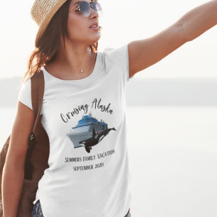 Aangepaste reis met Alaska Ship Orca T-shirt