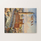 Aangepaste reis naar Siena Italië Oudheid Piazza d Legpuzzel (Horizontaal)