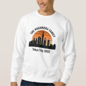 Aangepaste reis naar Tokyo Japan zonsondergang Trui (Voorkant)