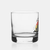 Aangepaste reis souvenir van Chicago zonsondergang Whisky Glas (Rechts)