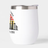 Aangepaste reis souvenir voor Chicago zonsondergan (Links)