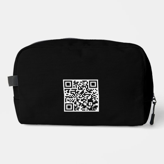 Aangepaste Reis Toilettas met QR-code Toilettasje (Voorkant)