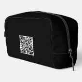 Aangepaste Reis Toilettas met QR-code Toilettasje (Rechterhoek)