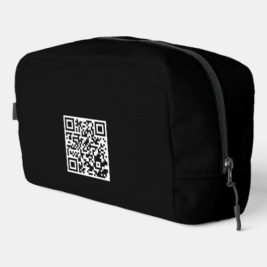 Aangepaste Reis Toilettas met QR-code Toilettasje (Rechterhoek)