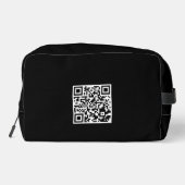 Aangepaste Reis Toilettas met QR-code Toilettasje (Achterkant)