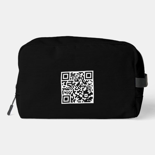 Aangepaste Reis Toilettas met QR-code Toilettasje (Achterkant)