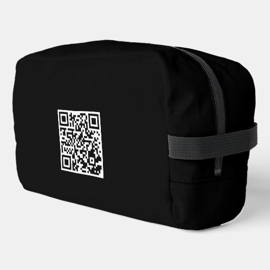 Aangepaste Reis Toilettas met QR-code Toilettasje (Linkerhoek)