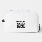 Aangepaste Reis Toilettas met QR-code Toilettasje (Voorkant)