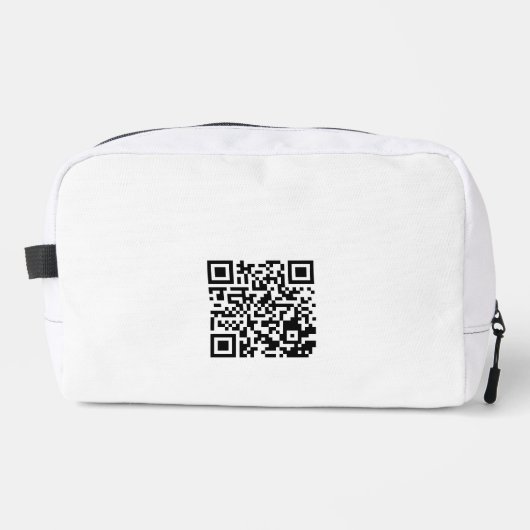 Aangepaste Reis Toilettas met QR-code Toilettasje (Voorkant)