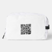 Aangepaste Reis Toilettas met QR-code Toilettasje (Achterkant)