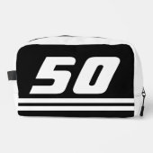 Aangepaste reis toilettas voor mannen 50ste verjaa toilettasje (Voorkant)