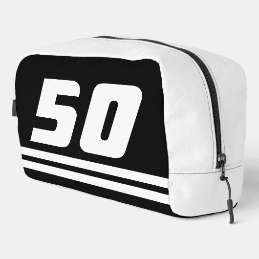 Aangepaste reis toilettas voor mannen 50ste verjaa toilettasje (Rechterhoek)