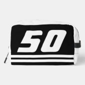 Aangepaste reis toilettas voor mannen 50ste verjaa toilettasje (Achterkant)