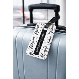 Aangepaste Reis-Typografie Bagage Label
