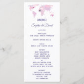 Aangepaste Reis Watercolor Wereldkaart Trouwmenu Menu (Voorkant)