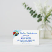 Aangepaste reisbureau cruiseschepen visitekaartje (Staand voorkant)