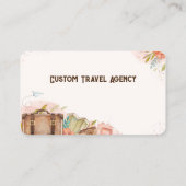 Aangepaste reisbureau cruiseschepen visitekaartje (Achterkant)