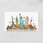 Aangepaste reisbureau cruiseschepen visitekaartje (Achterkant)